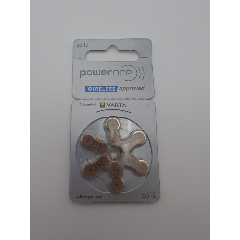 Power‎ One Zinc p312 hearing aid battery, 1 Pack